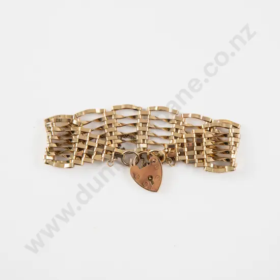 9ct Gate Link Bracelet