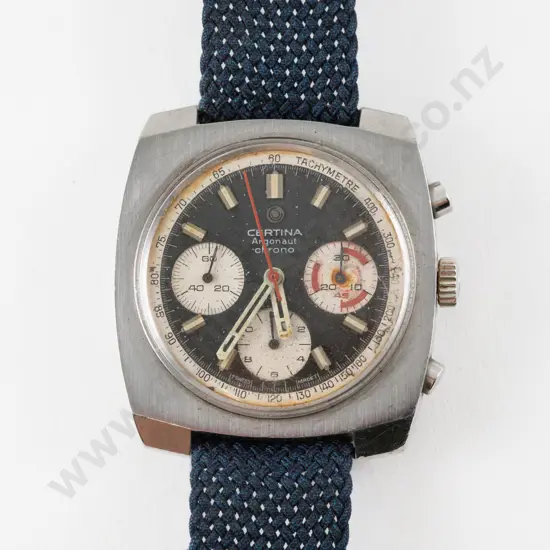 Vintage Certina Argonaut Chronograph Gents Wrist Watch