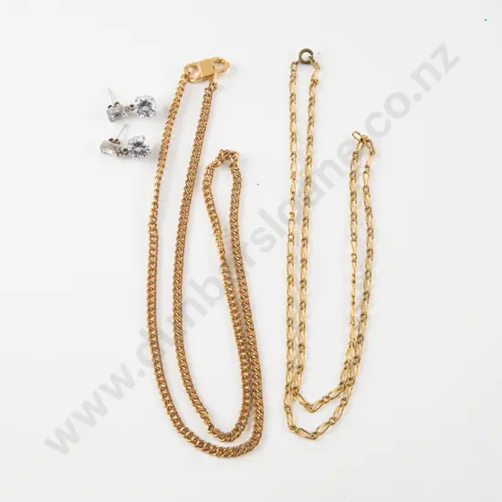 Pair S/S Two Stone Crystal Pendant Drop Earrings