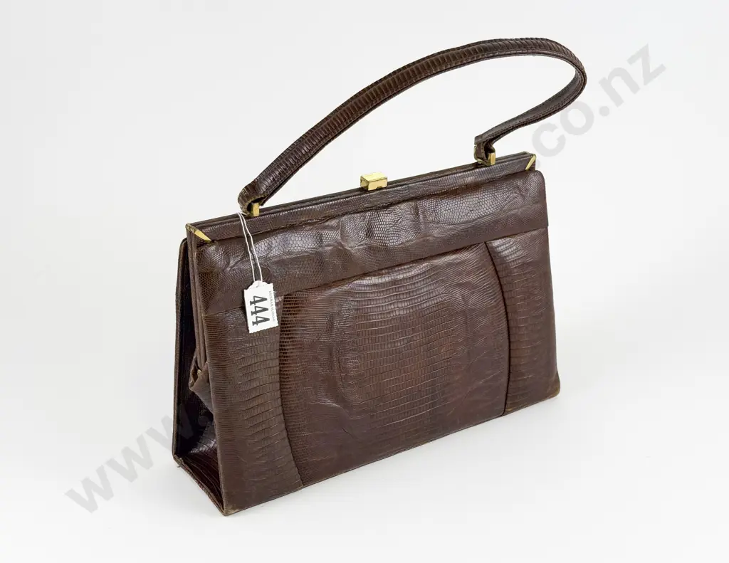 Mid C20th Lizard Handbag Image 1++
