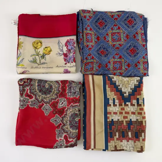 Four Various Scarfs