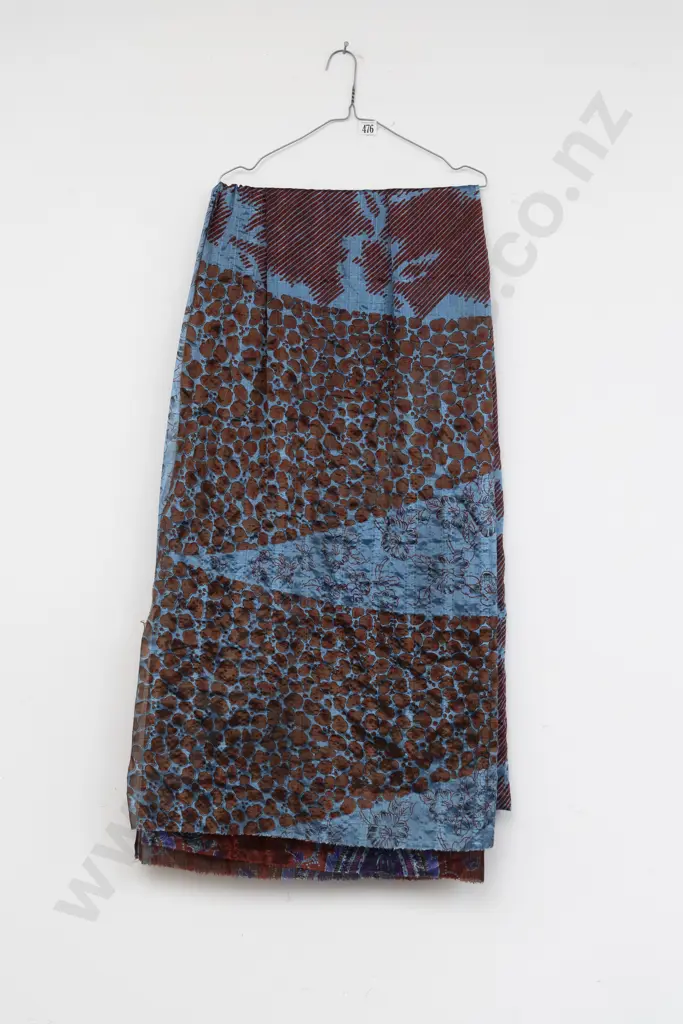 Patterned Silk Material/Shawl Length Image 1++