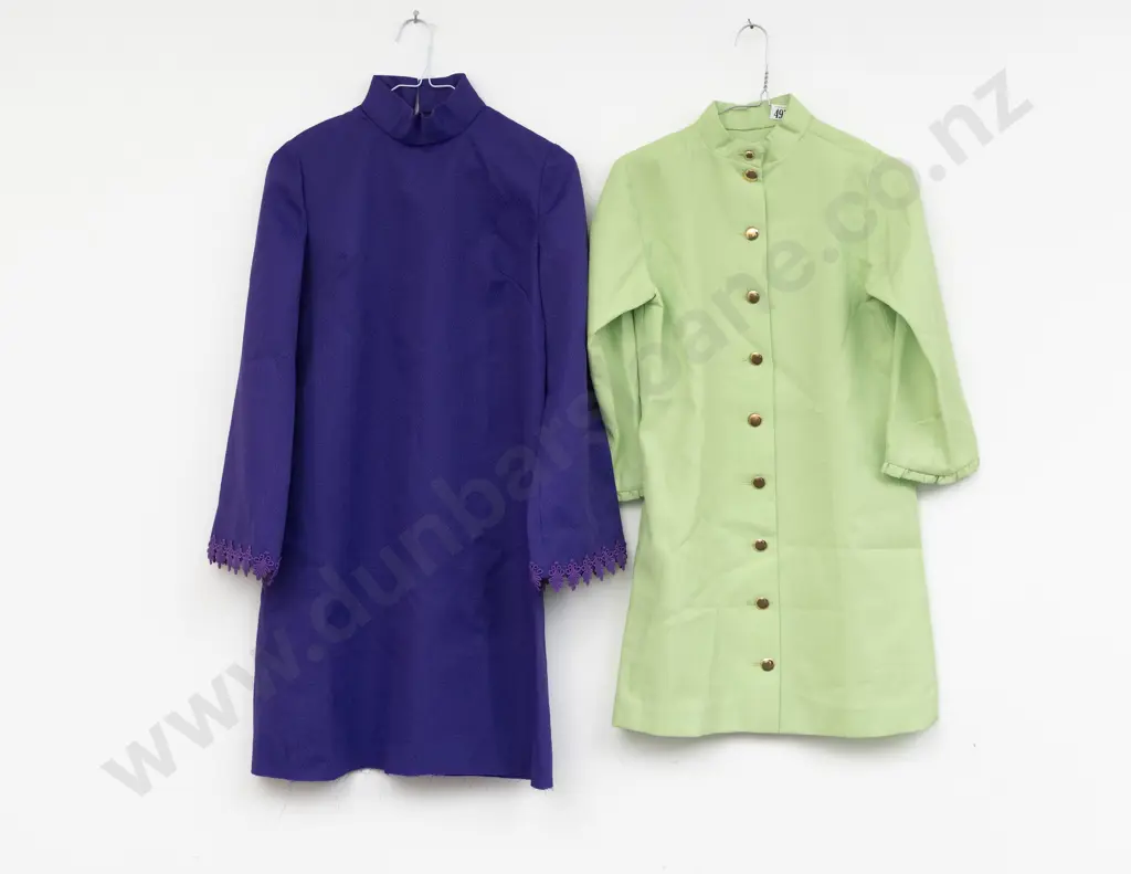 Two Mary Quant Period Handmade Mini Length Dresses Image 1++
