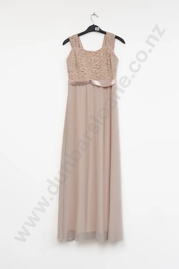Light Pink Tulle Lace Full Length Ball Dress Image 1++