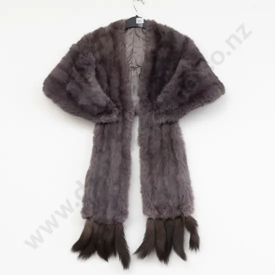 1940s Dyed Possible Fox Stole/Shoulder Wrap