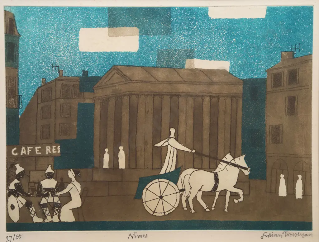 Julian Trevelyan (English) - Nimes Image 1++