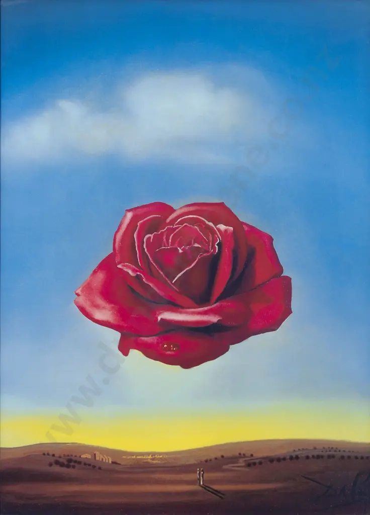 After Salvador Dali - Meditative Rose Image 1++