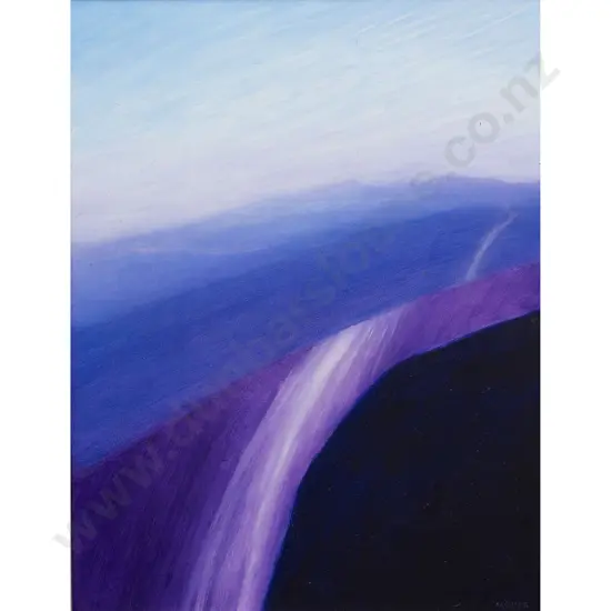 Lois McIvor - Taoist Landscape with Waterfall