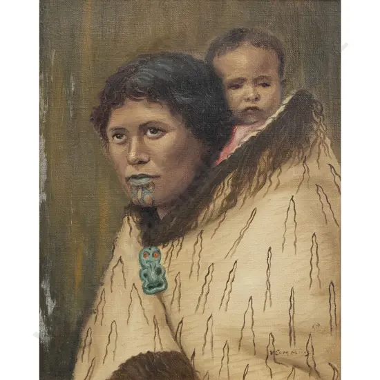 Vera Cummings - Portrait of a Maori Woman & Child