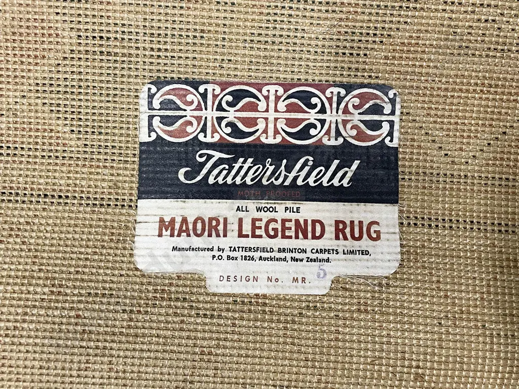 Rare Tattersfield All Wool Maori Legends Rug Image 1++