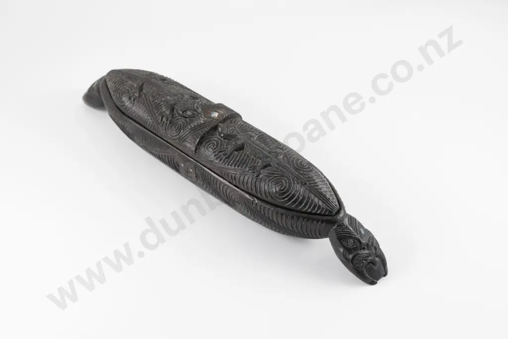 Early C20th Waka Huia (Feather Box) Image 1++