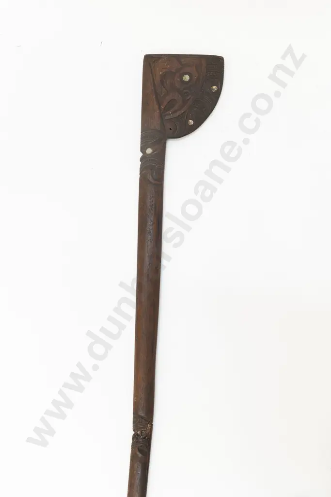A 19th Century Tewhatewha (Long Handled Club) Image 1++