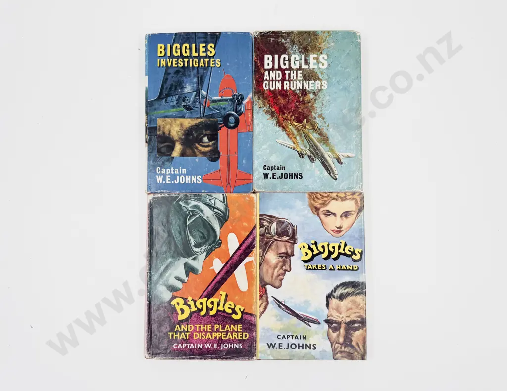 Four Captain W E Johns Biggles Volumes Image 1++