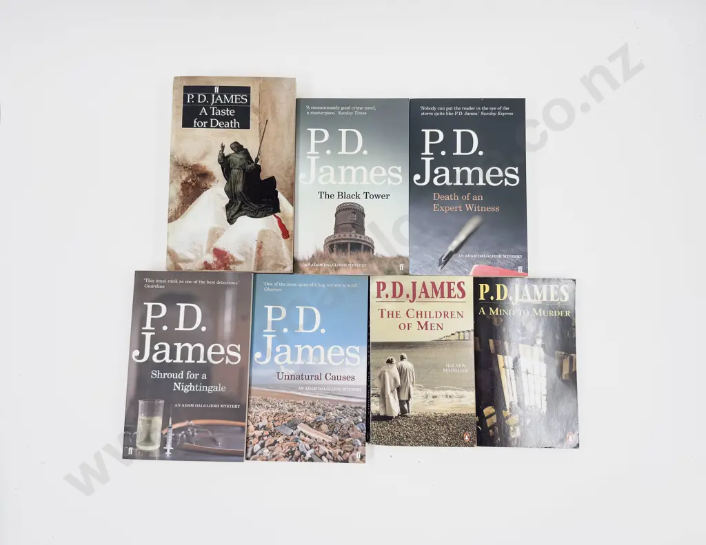 P D James - Seven Assorted Paperback Editions Image 1++