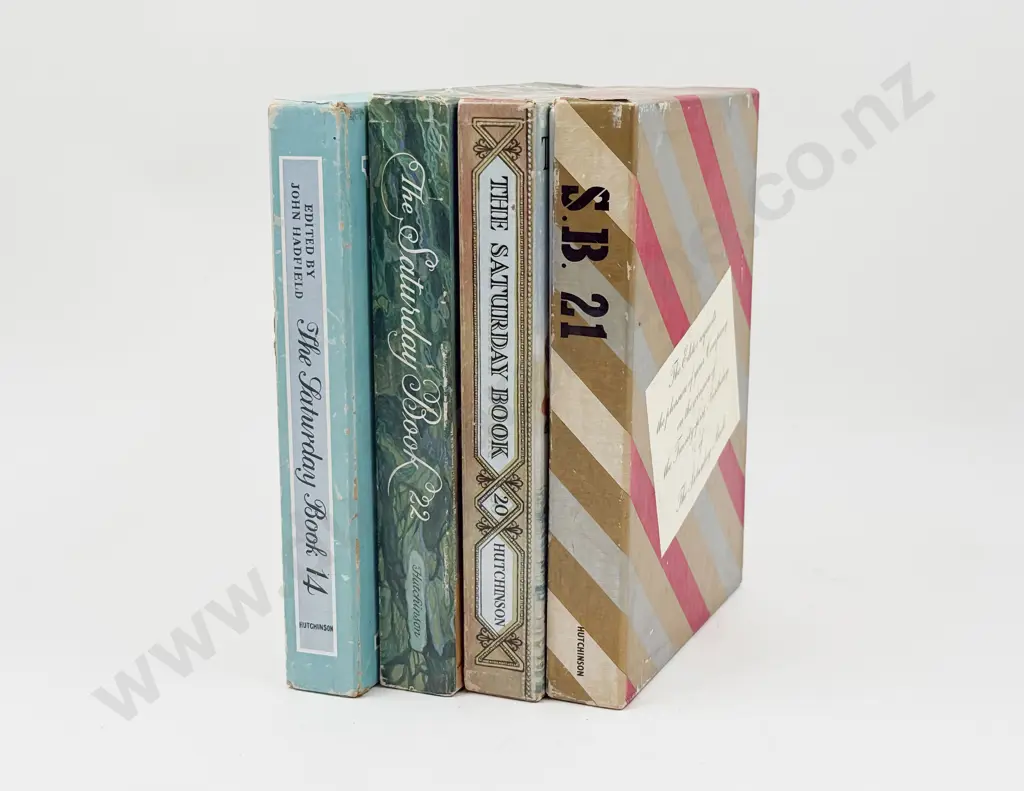 Four Boxed Editions of The Saturday Book Edited by Leonard Russell Image 1++