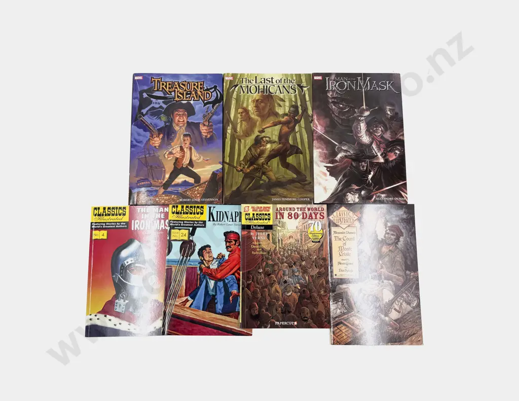 Seven Assorted Classic Graphic Novels Incl Marvel Illustrated Image 1++