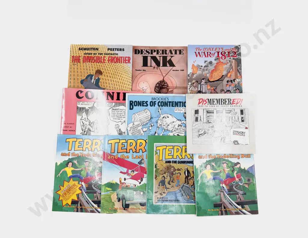 Ten Assorted Graphic Novels Incl NZ Image 1++