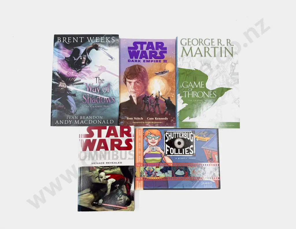 Five Assorted Graphic Novels Incl Star Wars Image 1++