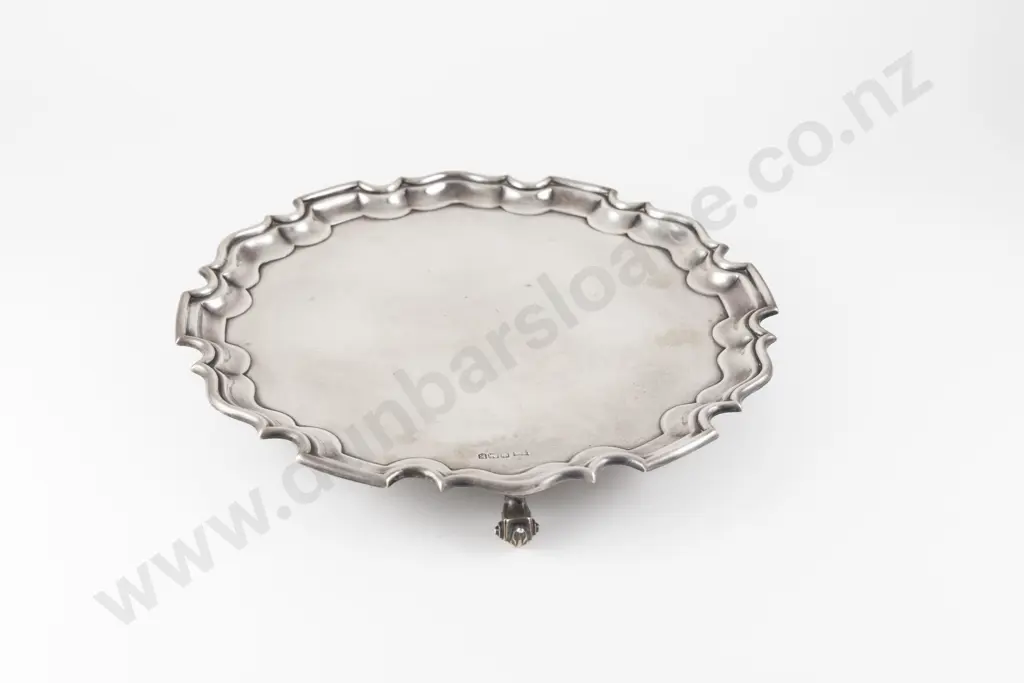 Geo VI S/S Salver by Walker & Hall Image 1++
