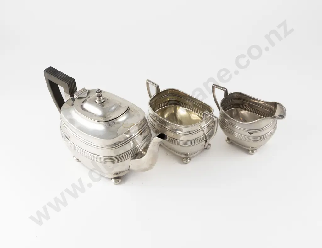 Edw VII S/S 3 Piece Batchelors Teaset Image 1++