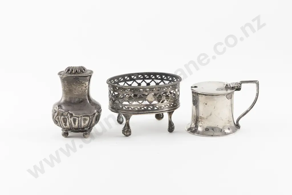 S/S Mustard Pot Oval Salt & Pepperette Image 1++