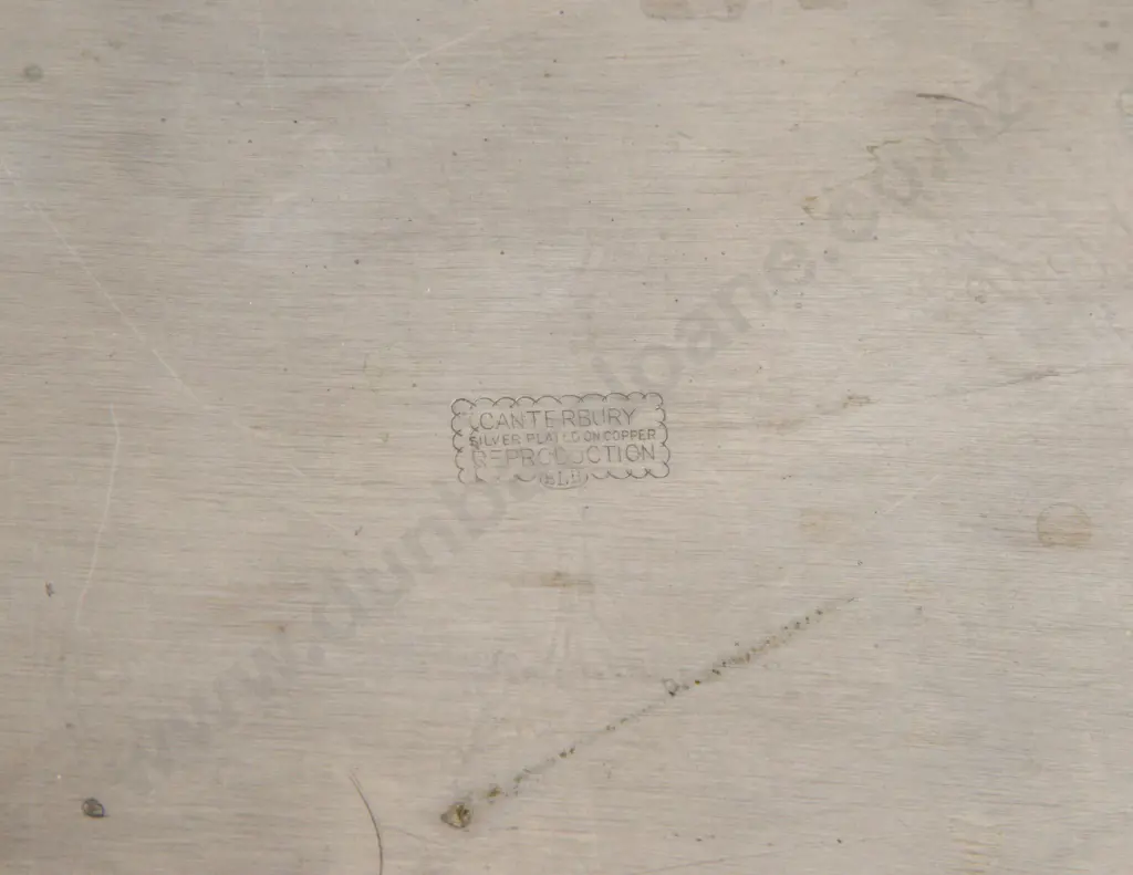 Canterbury S/P Two Handled Oblong Drinks Tray Image 1++