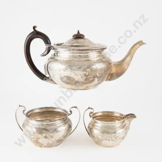 Geo V S/S 3 Piece Teaset