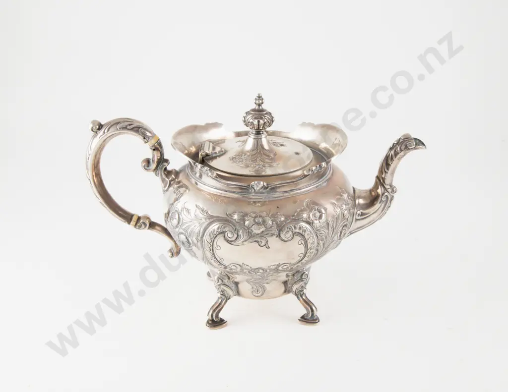 Vict S/S 3 Piece Teaset Image 1++