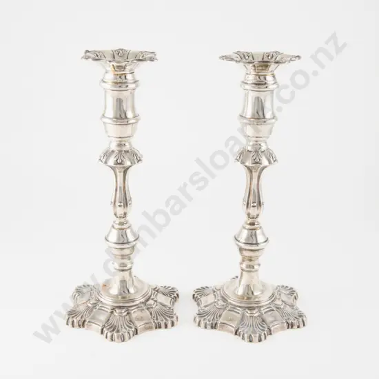 Pair Of QEII S/S Candlesticks