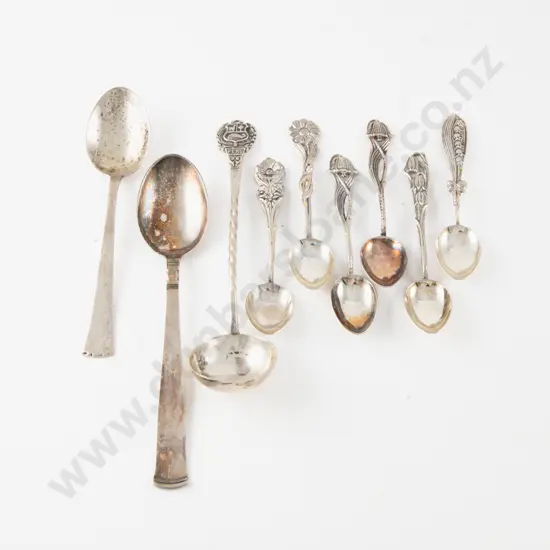 6 Various Swedish S/S Fancy Handled Coffee Spoons