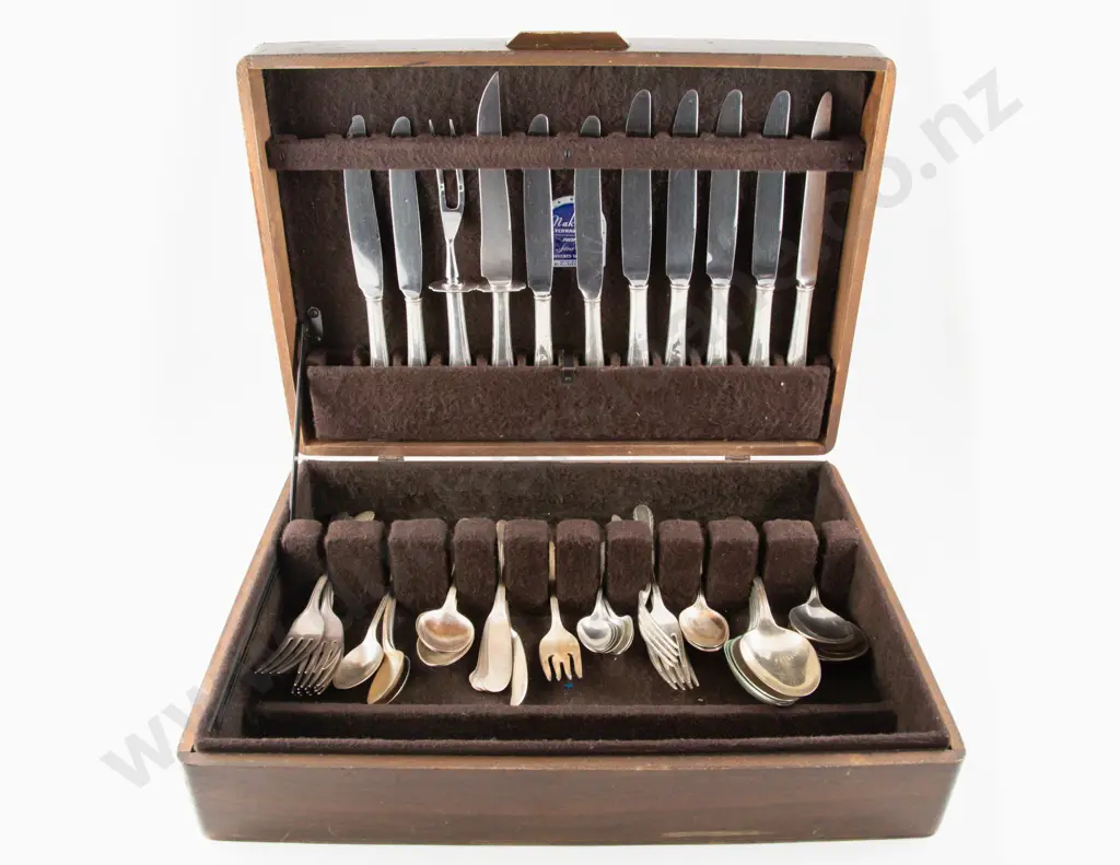 Gorham "Lyric" Pattern S/S Part Canteen Of Cutlery (53 pieces) Image 1++