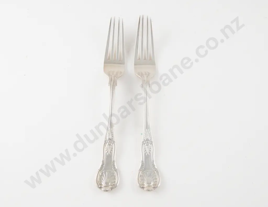 Pair Geo V S/S Table Forks Image 1++