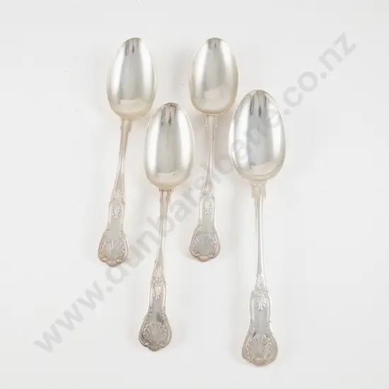 Set Of 3 Geo V S/S Tablespoons & Matching Serving Spoon