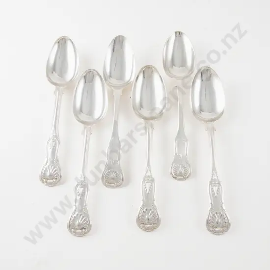 Composed Set Of 6 C19th S/S Dessert Spoons