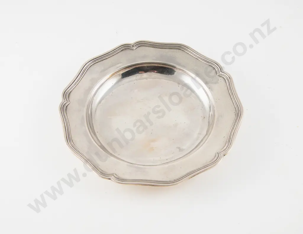 French Silver Circular Shallow Dish Image 1++