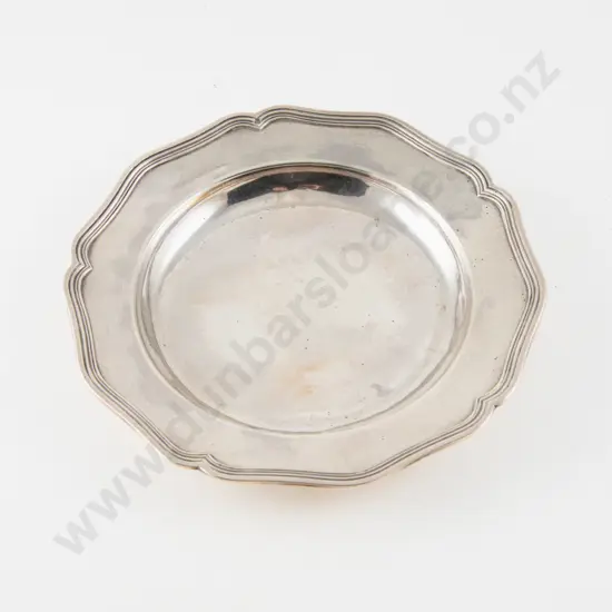 French Silver Circular Shallow Dish