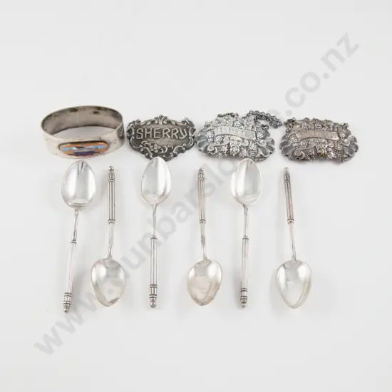 Pair C19th S/S Sherry & Madeira Decanter Labels