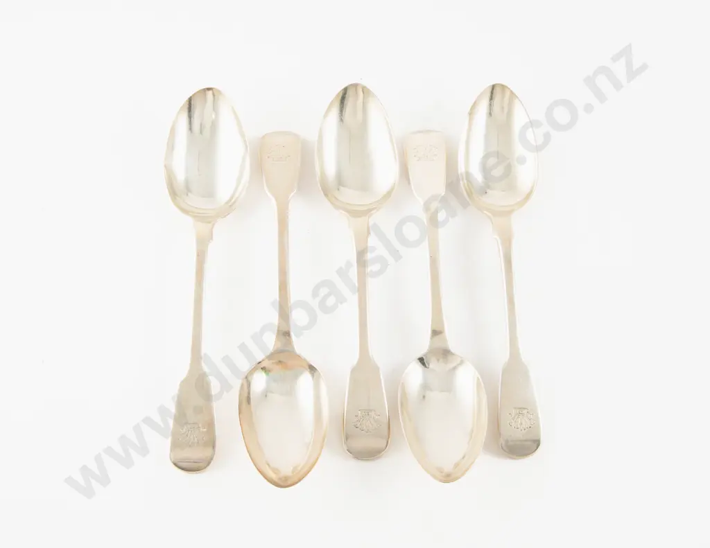 Set Of 6 Geo IV S/S Dessert Spoons Image 1++