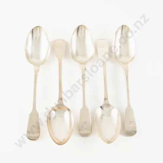 Set Of 6 Geo IV S/S Dessert Spoons