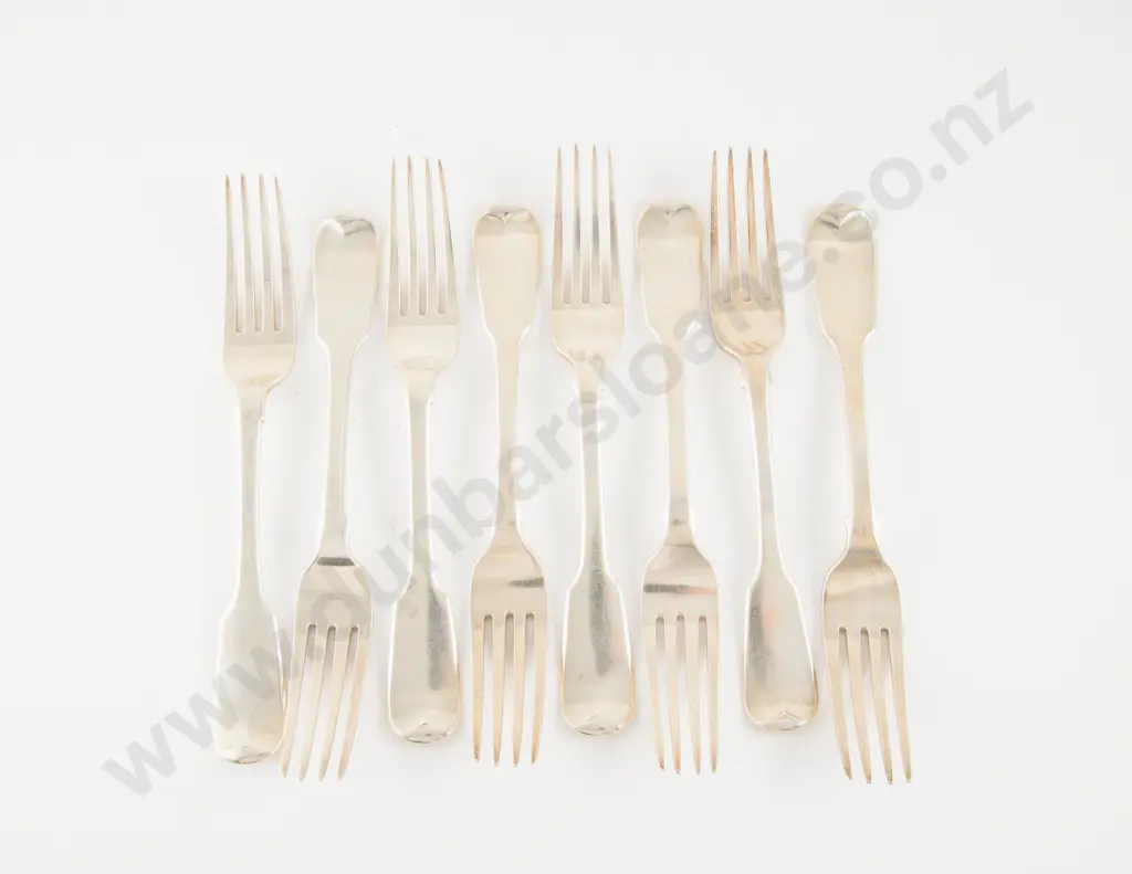 Set Of 8 Geo IV S/S Table Forks Image 1++
