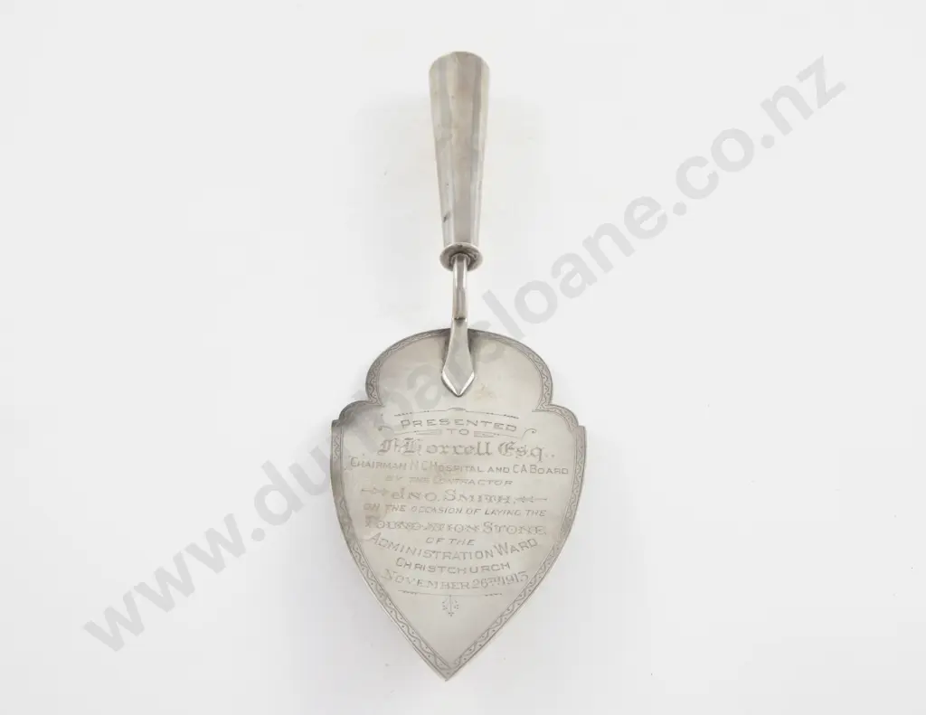 Interesting Early C19th NZ S/S Presentation Trowel Image 1++