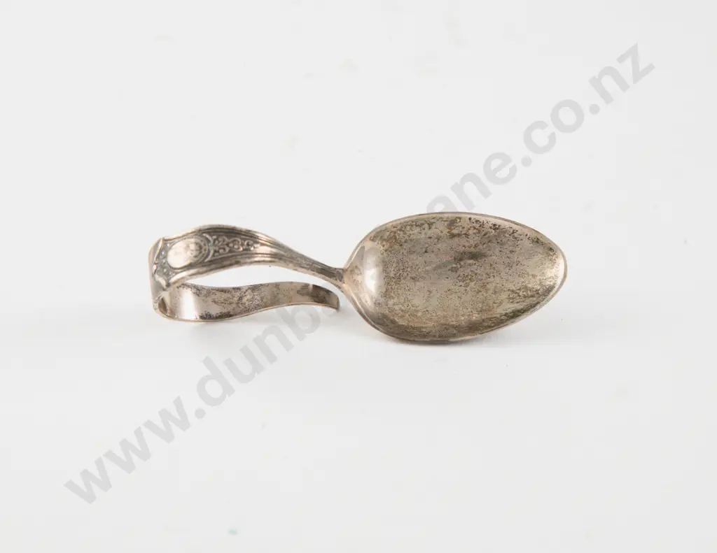 Cased Geo V S/S Baby Feeding Spoon Image 1++