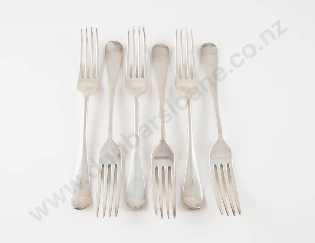 Set Of 6 Geo V S/S Table Forks Image 1++
