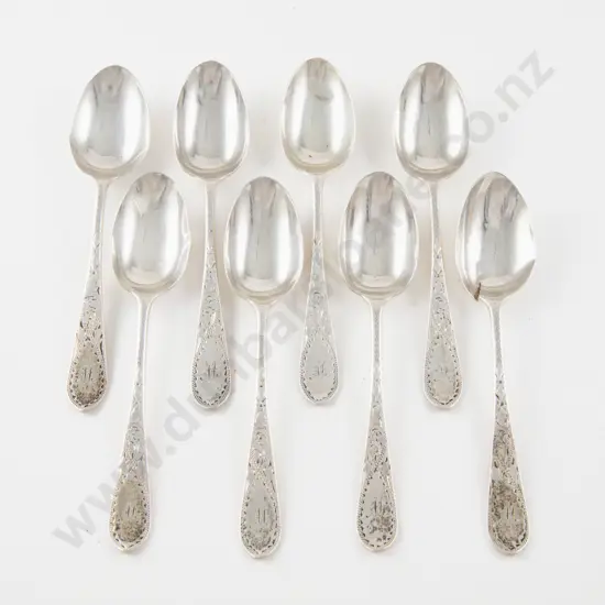 Set Of 8 Late Vict S/S Coffee Spoons