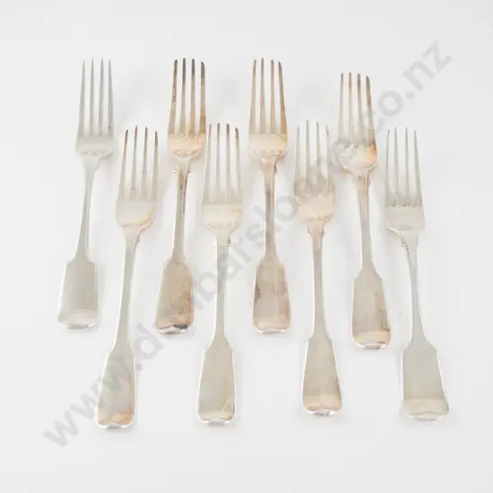 Composed Set Of 8 C19th S/S Table Forks