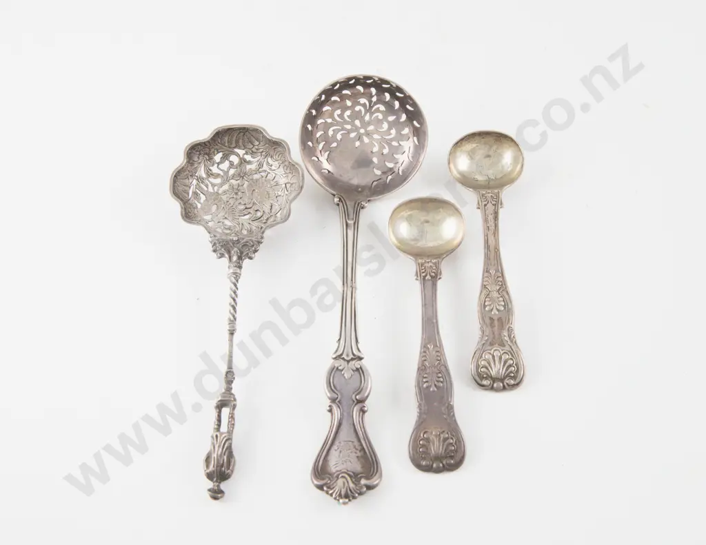 Pair Wm IV S/S Mustard Spoons Image 1++