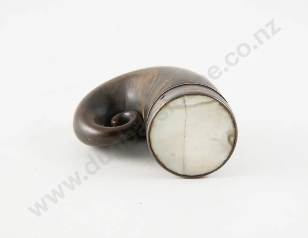 C19th Scottish Horn Snuff Mull Image 1++