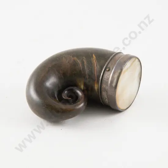 C19th Scottish Horn Snuff Mull
