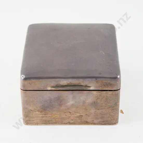 Edw VII S/S Cigarette Box by Walker & Hall