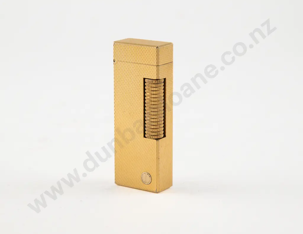C1970's Dunhill Dunhill Gold Capped Steel Lighter Image 1++